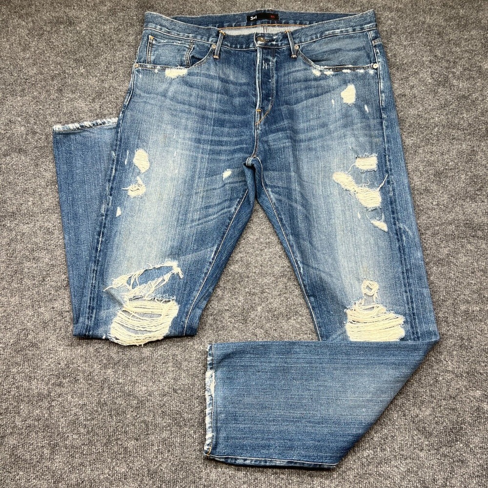 3x1 NYC Jeans Mens 36x32 Allman Denim Button fly Pants